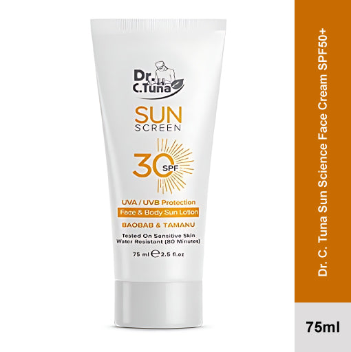 Dr. C. Tuna Sunscreen Face & Body Sun Lotion SPF50 (75 ml)