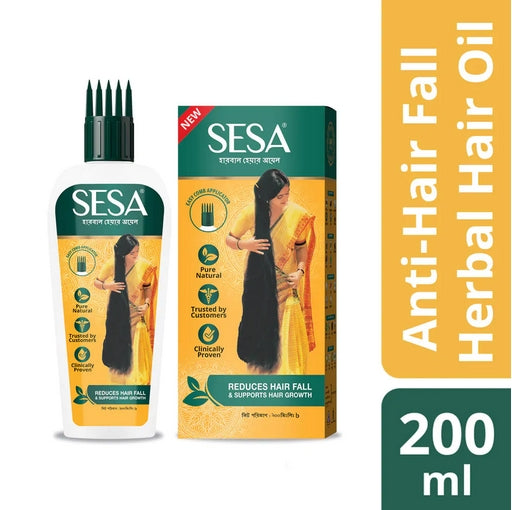 SESA Natural Anti Hair-Fall Herbal Hair Oil (200 ml)
