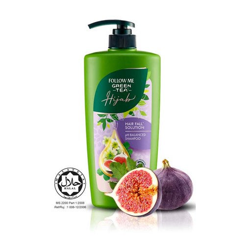 Follow Me Green Tea Hijab pH-Balanced Hair Fall Solution Shampoo (650 ml)