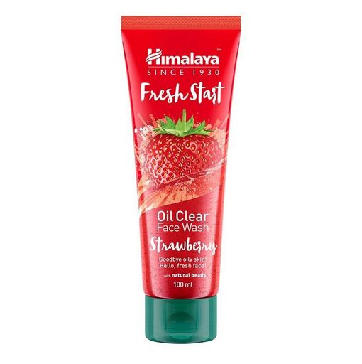 Himalaya Fresh Start Oil Clear Face Wash Strawberry- Natural Beads- 100ml