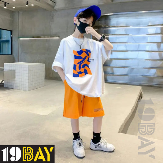 Purely Polished Luxe White Oversized Tees for Kids