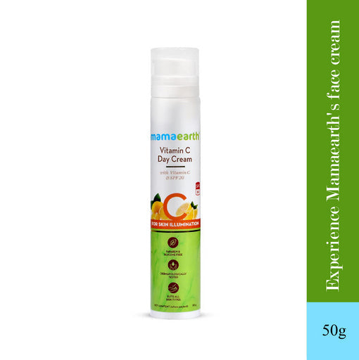 Mamaearth Vitamin C Day Cream with SPF 20 for skin radiance- 50g