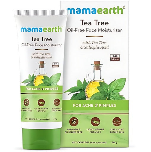 Mamaearth Tea Tree Oil Free Face Moisturizer with Salicylic Acid- 80 ml