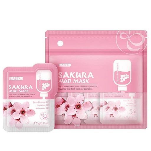 Laikou Sakura Mud Mask- 12 Pcs  (60 gm)