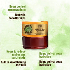 Wow Skin Science clay Face Mask With Anti Acne Neem and Tea Tree (200 ml)