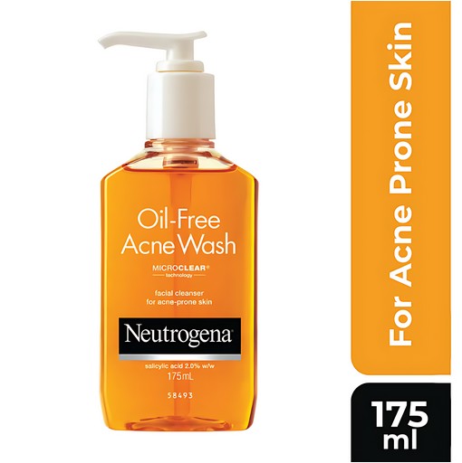 Neutrogena Oil Free Acne Wash Facial Cleanser- Micro Clear-175ml