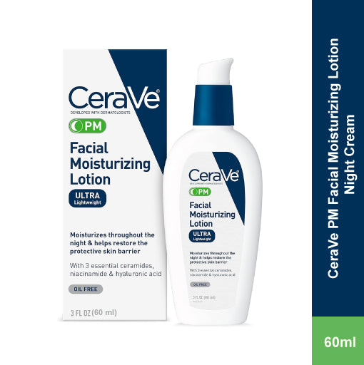 Cerave PM Oil Free Facial Moisturizing Lotion (60 ml)