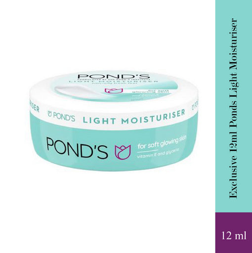 Ponds Light Moisturiser Non-Oily Fresh Feel Cream For Soft Glowing Skin 12ml