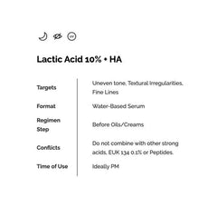 The Ordinary Lactic Acid 10% + HA (30 ml)