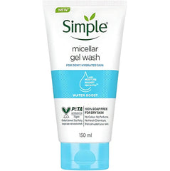 Simple Micellar Gel Wash for Dewy Hydrated Skin-Water Boost-150ml