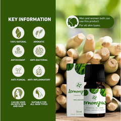 Skin Cafe Lemongrass Natural Essential Oil (10 ml)