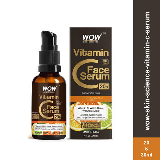 Wow Skin Science Oil Free Face Serum with Vitamin C- (30ml)