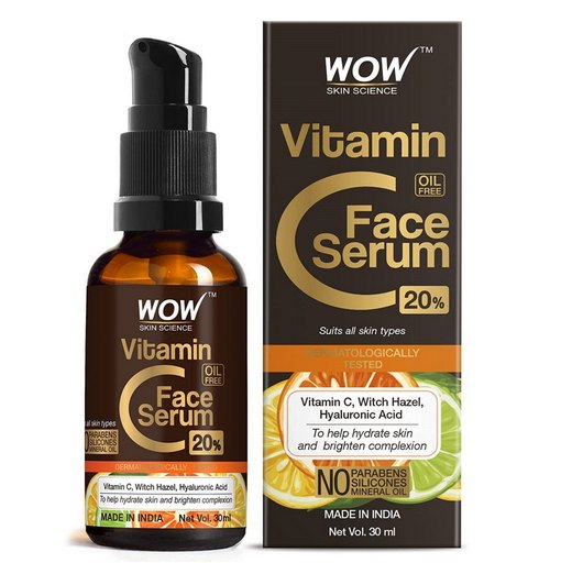 Wow Skin Science Oil Free Face Serum with Vitamin C- (30ml)