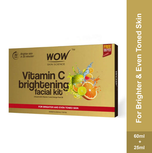 Wow Skin Science Brightening Facial Kit with Vitamin C- 7Pack (85ml)