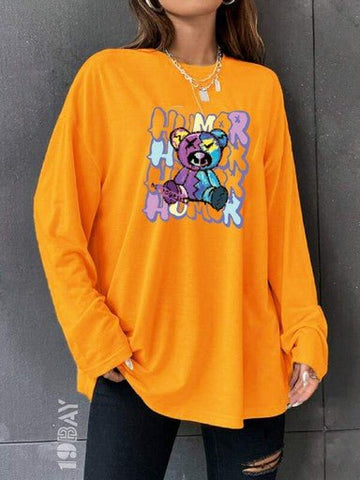 Mustard Yellow Cozy Longsleeve T-Shirt - 19bay Mustard Yellow Cozy Longsleeve T-Shirt - 19bay