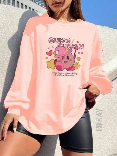 Rose Pink Comfort Longsleeve T-Shirt - 19bay
