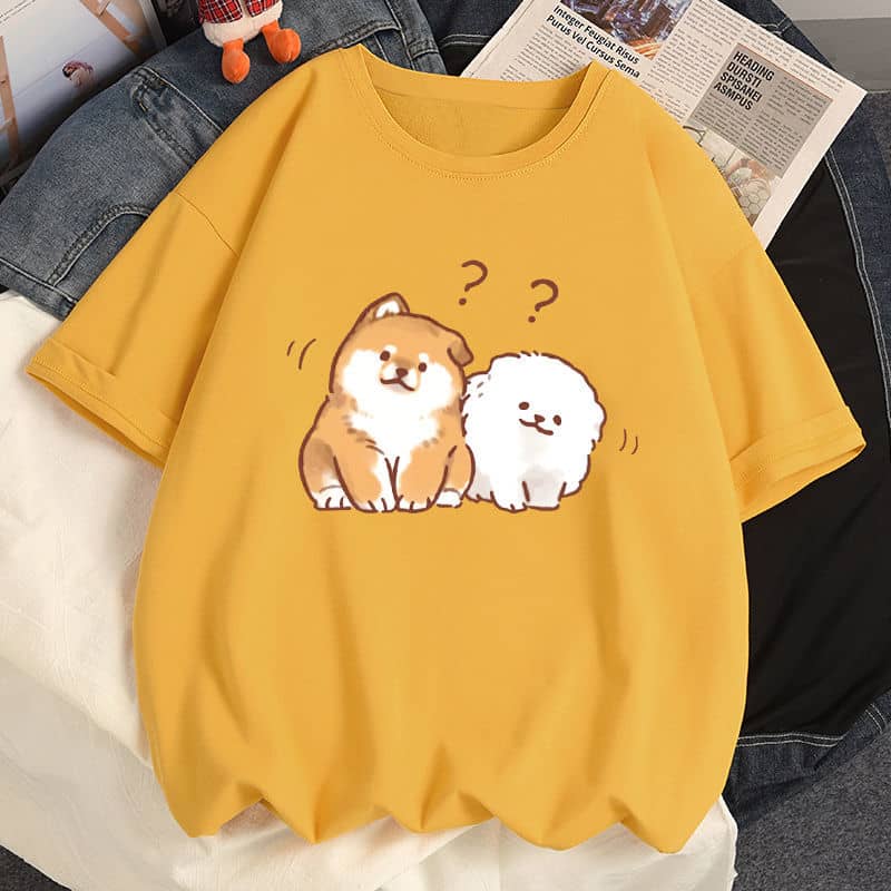 Women's Printed Cotton Drop Shoulder Oversized Tee