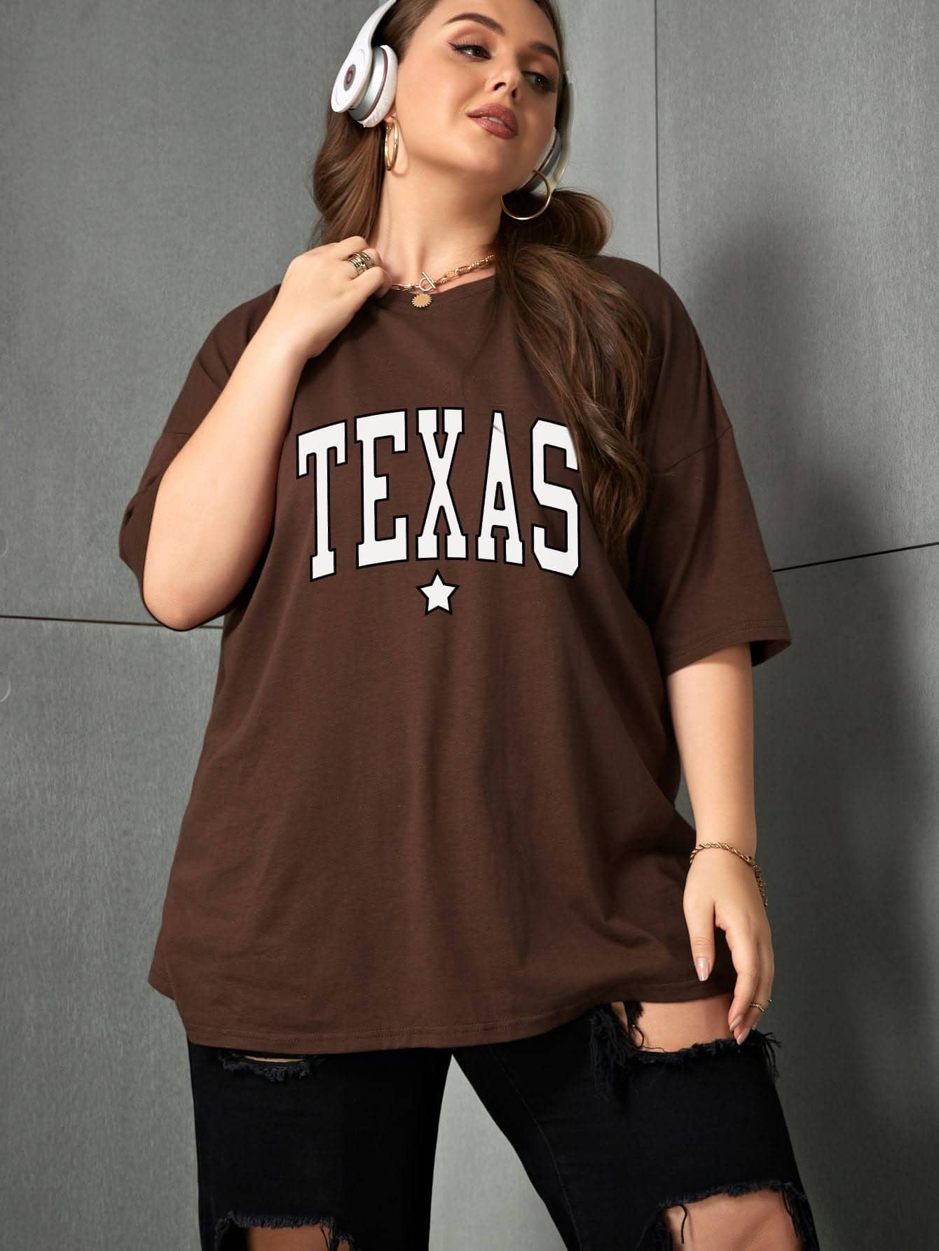 Women's Essential Oversized Cotton Drop Shoulder T Shirt