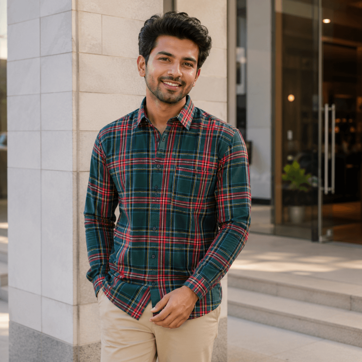 Elegant Men's Casual Shirt with Soft Fabric