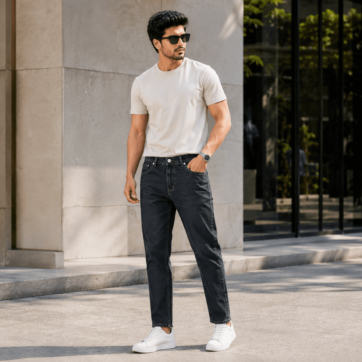 Men's Regular Fit Denim Pant