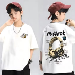 Loose Fit Cotton T-Shirt for Kids – Breathable Fabric & Unisex Look