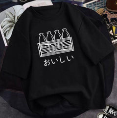 Cute Drop Shoulder Top in Classic Black