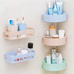 Self-Adhesive Corner Shelf – Triangle Shower Caddy & Kitchen Storage Rack