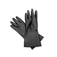 13-Inch Heavy-Duty Black Rubber Gloves – Multipurpose, Durable, and Perfect for Cleaning & Safety Tasks (Free Size, Size G)