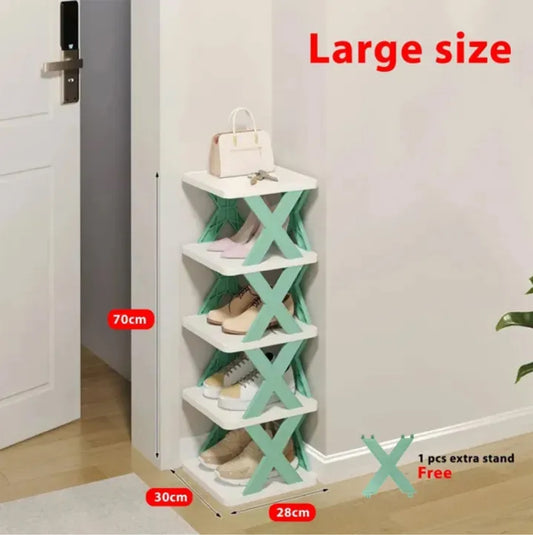 5-Tier Stackable Shoe Rack – Space-Saving Shoe Organizer for Every Home!