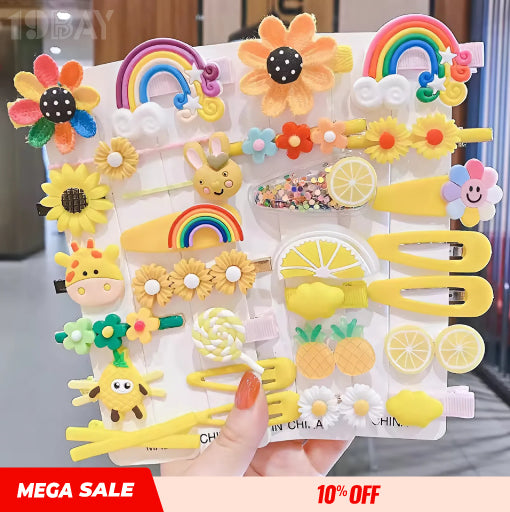 28 Pcs Baby Girl Hair Clips – Adorable Hair Accessories for Toddlers & Kids
