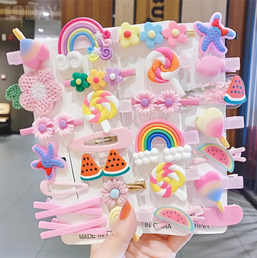 28 Pcs Baby Girl Hair Clips – Adorable Hair Accessories for Toddlers & Kids