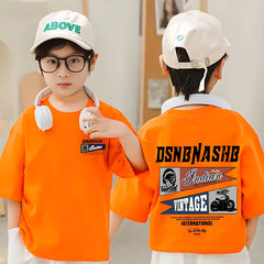 Cotton Oversized Kids T-Shirt – Modern Fit with Relaxed Comfort