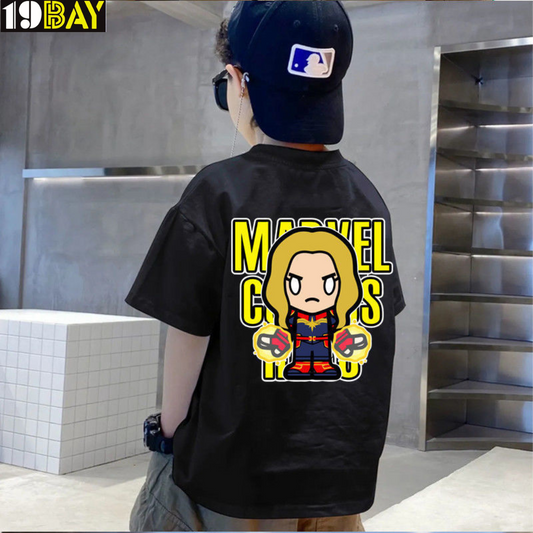 Comic Legends Marvel Black Kids Oversized Drop Shoulder T-Shirt