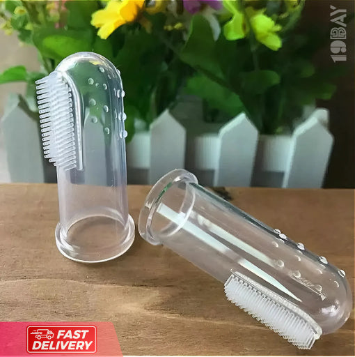 Soft Silicone Baby Finger Toothbrush – Gentle Cleaning for Baby Teeth, Tongue & More