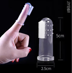 Soft Silicone Baby Finger Toothbrush – Gentle Cleaning for Baby Teeth, Tongue & More