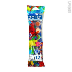 DOMS Magic Tempera – 12 Rainbow Colors for Budding Artists! 🌈 Safe, Bright & Super Fun!
