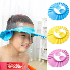 Adjustable Baby Shower Cap – Soft Hair Wash Hat for Kids | Tear-Free Bathing & Ear Protection