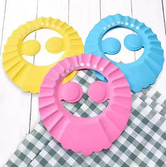 Adjustable Baby Shower Cap – Soft Hair Wash Hat for Kids | Tear-Free Bathing & Ear Protection