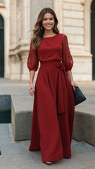 Floral Embroidered Party Gown – Perfect Blend of Class & Color