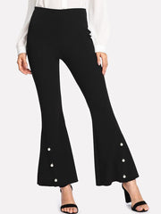 Women’s Simple Cotton Trousers – Breathable Fit for Everyday Ease