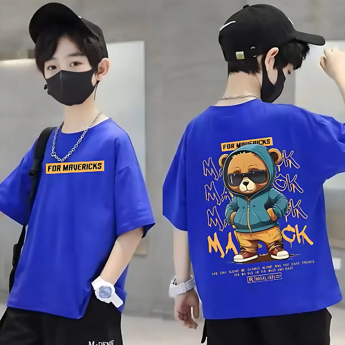 Basic Loose Cotton Tee – Oversized & Everyday Ready for Kids