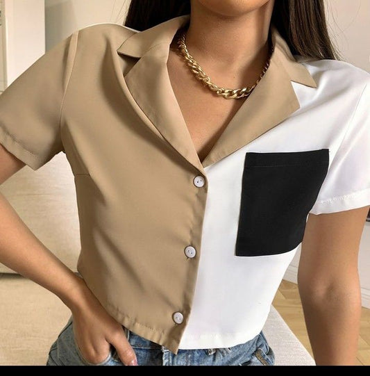 Flawless Fit Crop Shirt for Women – Soft, Sharp & Stylish