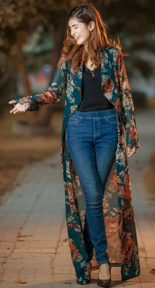 Modest Layer Long Shrug – Lightweight & Relaxed Fit for Women