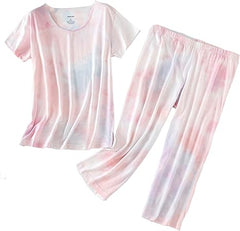 Women’s Stylish Pajama Set – Cotton Blend for Comfort and Cooling Sleep
