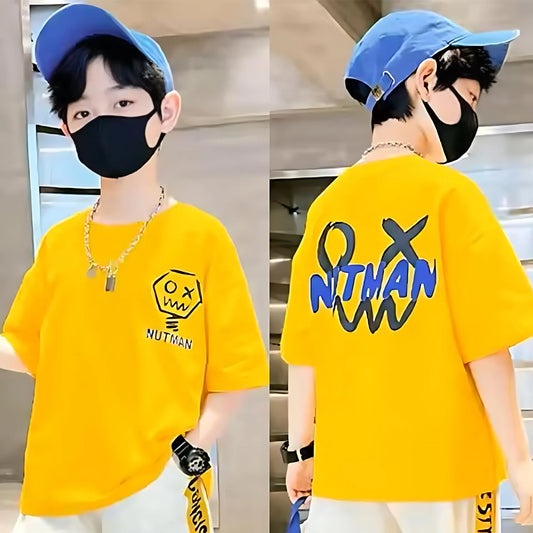 All-Day Wear Kids T-Shirt – Oversized Style with Drop Shoulder for Flexibility