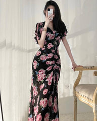 Casual Bohemian Look Dress – Ethnic Print with Relaxed Everyday Fit