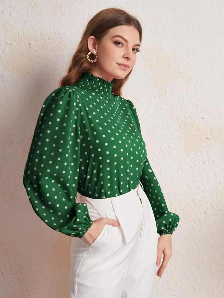 Mock Neck Top with Flowy Silhouette and Gentle Ruffle Finish