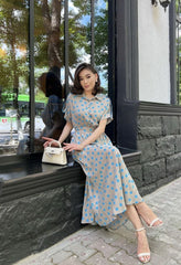 Soft & Stylish Boho Dress – Free-Spirited Look with Ethnic Print Charm