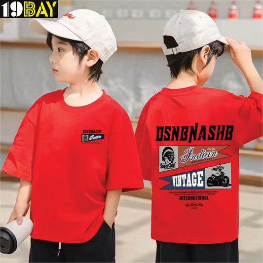 Kids Drop Shoulder Oversized Tee – Cozy Fit, Fashionable Look for All-Day Style