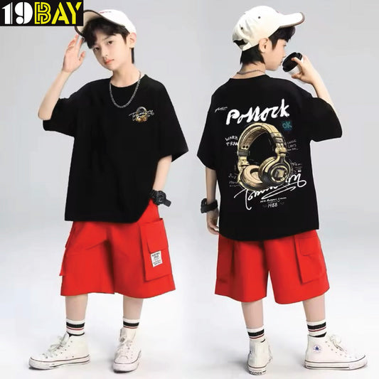 Oversized Kids Streetwear Tee – Drop Shoulder Comfort Meets Trendy Vibe